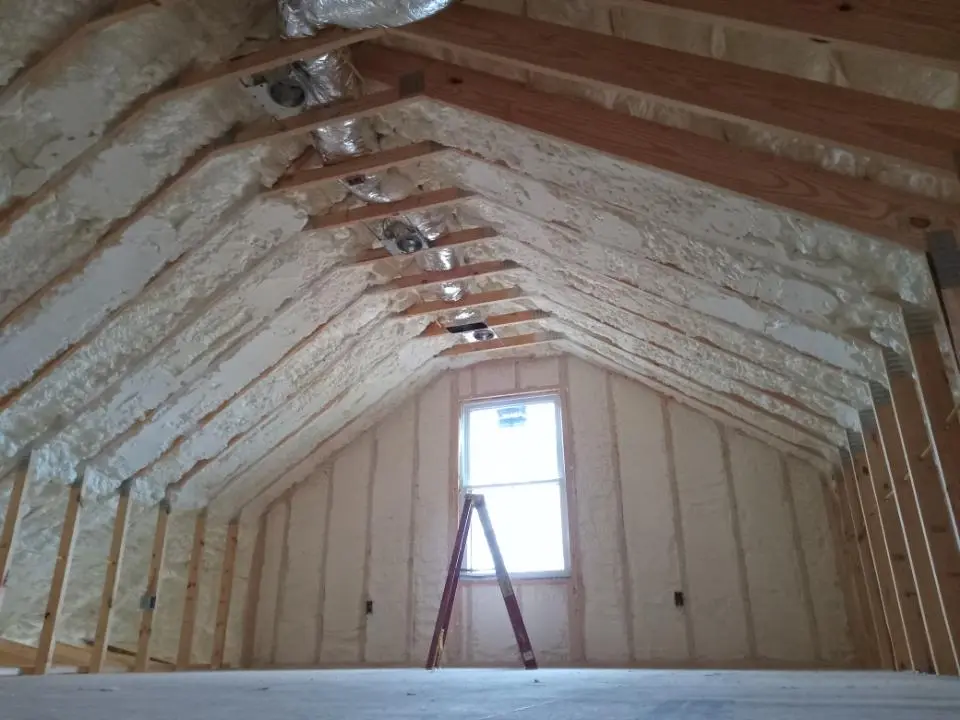 Spray foam roofing application for Crawl Space Insulation project in Cornelius